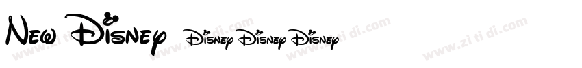 New Disney字体转换